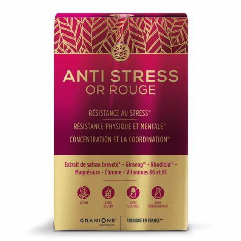 Anti-Stress Or Rouge, 15 comprimate, Granions Anti-Stress Or Rouge, 15 comprimate, Granions