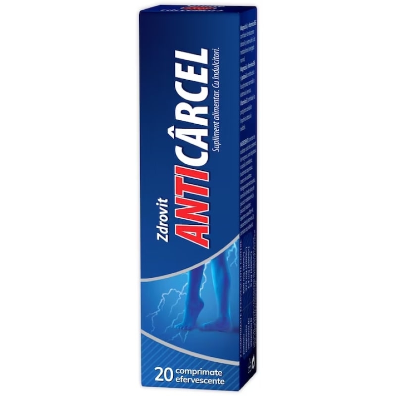 Anticarcel, 20 comprimate efervescente, Zdrovit Anticarcel, 20 comprimate efervescente, Zdrovit