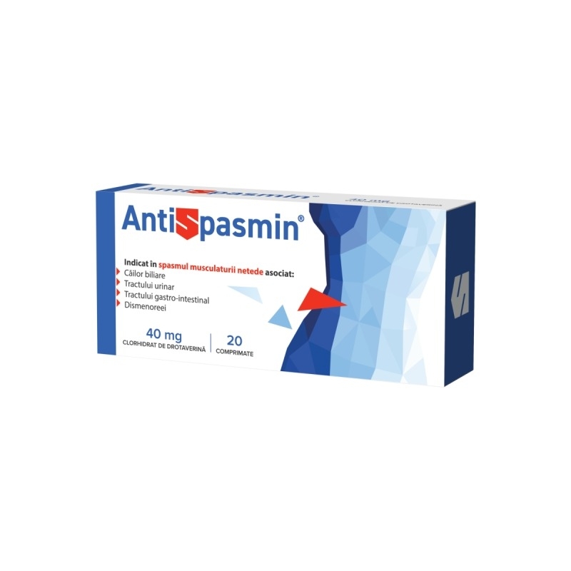 Antispasmin, 40 mg, 20 comprimate, Biofarm Antispasmin, 40 mg, 20 comprimate, Biofarm
