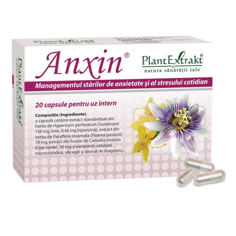 Anxin, 20 capsule, PlantExtrakt Anxin, 20 capsule, PlantExtrakt