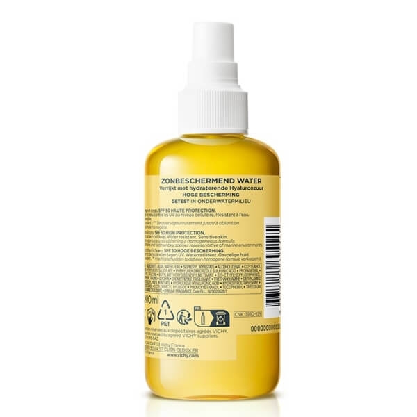 Apa cu protectie solara cu acid hialuronic SPF 50+ Capital Soleil, 200 ml, Vichy
