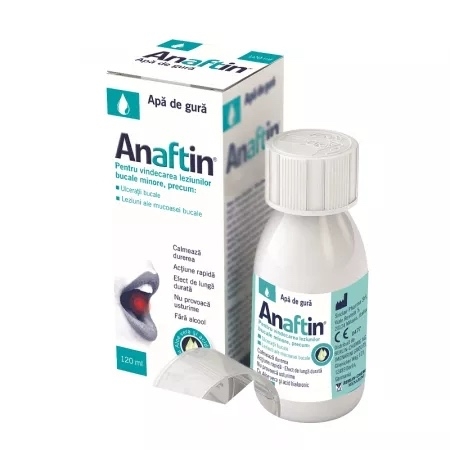 Apa de gura Anaftin, 120 ml, Sinclair Pharma Apa de gura Anaftin, 120 ml, Sinclair Pharma