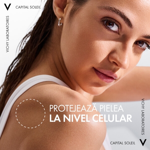 Apa cu protectie solara cu beta-caroten SPF 30 Capital Soleil, 200 ml, Vichy