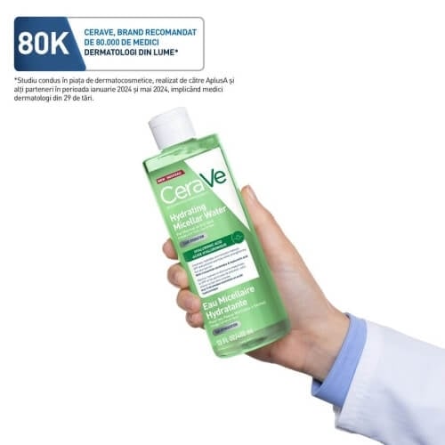 Apa micelara hidratanta pentru ten normal si uscat, 400 ml, Cerave Apa micelara hidratanta pentru ten normal si uscat, 400 ml, Cerave