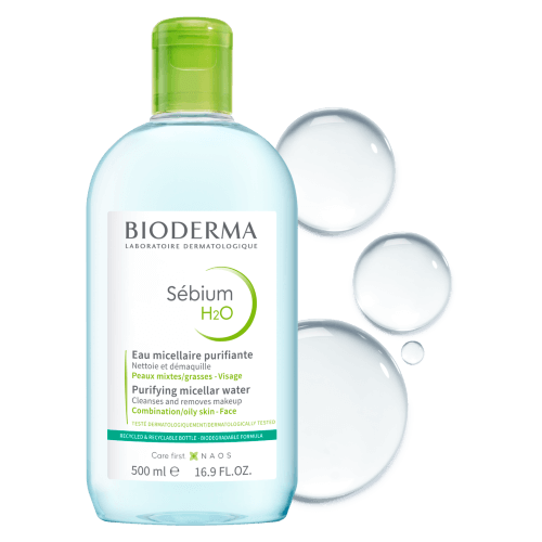 Apa micelara Sebium H2O, 500ml, Bioderma Apa micelara Sebium H2O, 500ml, Bioderma