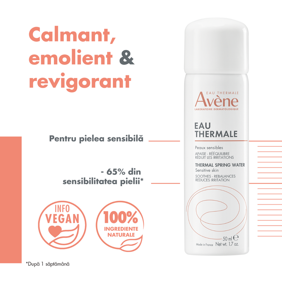 Apa termala spray, 50ml, Avene Apa termala spray, 50ml, Avene