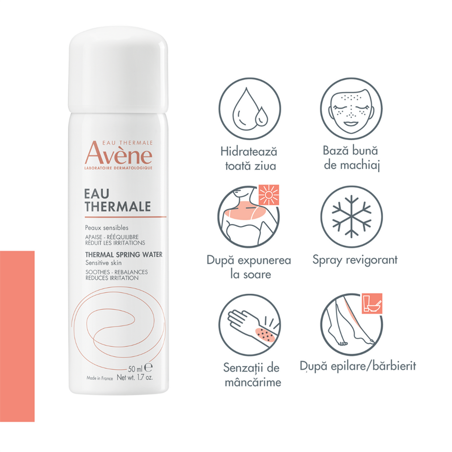 Apa termala spray, 50ml, Avene Apa termala spray, 50ml, Avene