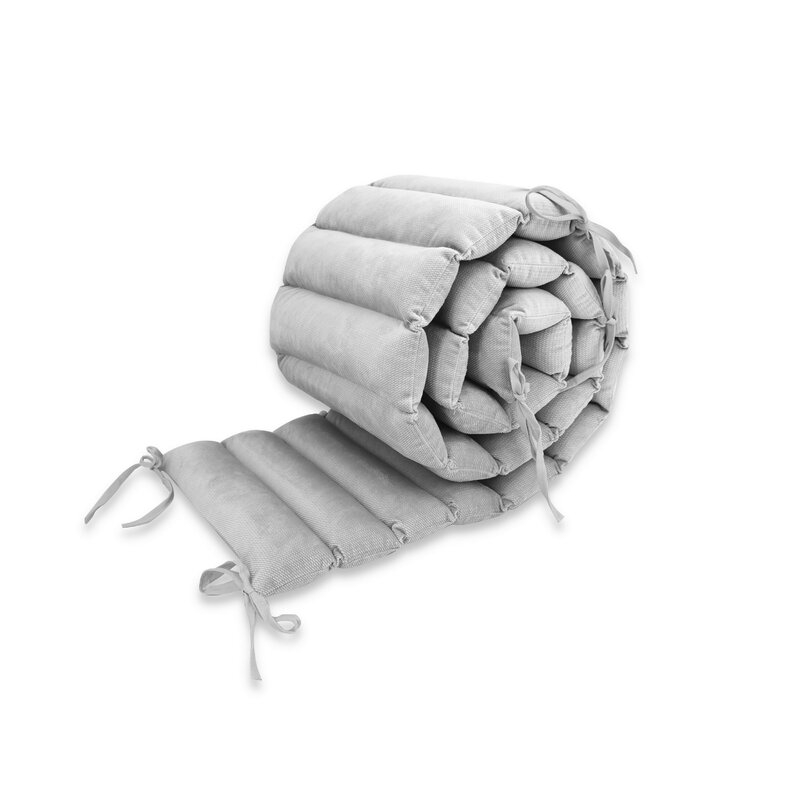 Aparatoare pentru patut, MimiNu, Tip panou, Pentru patut, Lungime 180 cm, Din catifea, Grey Aparatoare pentru patut, MimiNu, Tip panou, Pentru patut, Lungime 180 cm, Din catifea, Grey