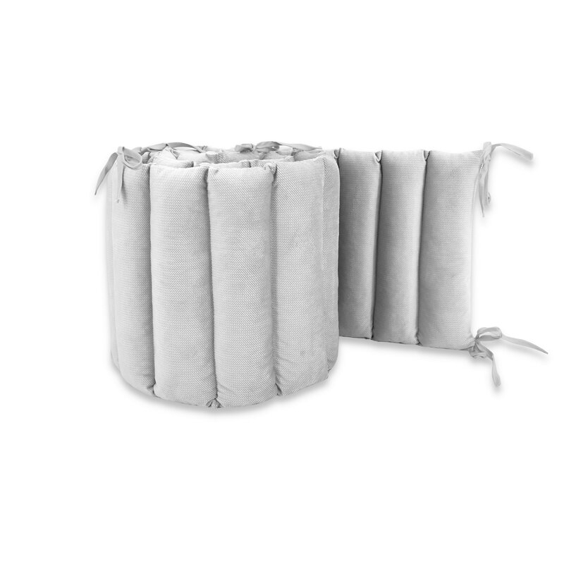 Aparatoare pentru patut, MimiNu, Tip panou, Pentru patut, Lungime 180 cm, Din catifea, Grey Aparatoare pentru patut, MimiNu, Tip panou, Pentru patut, Lungime 180 cm, Din catifea, Grey
