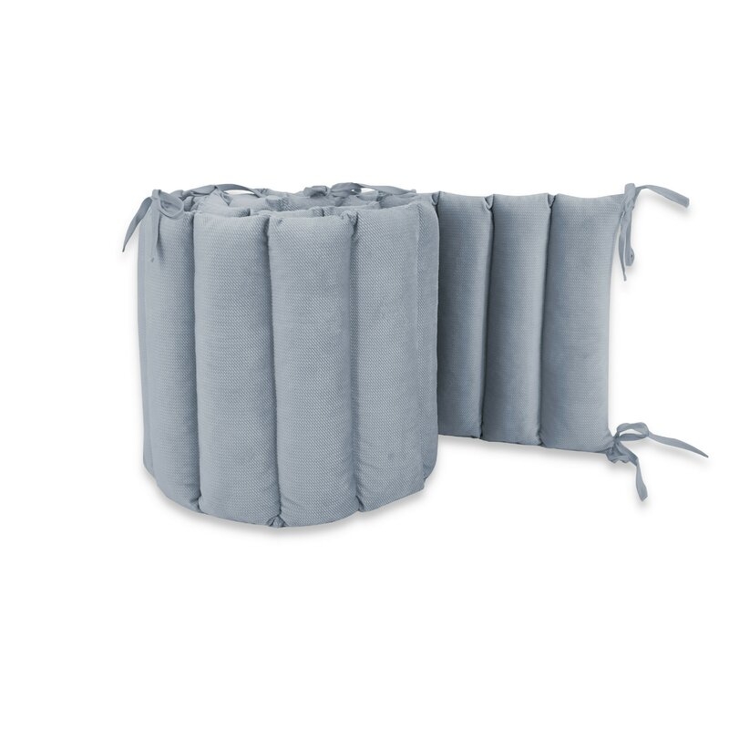 Aparatoare pentru patut, MimiNu, Tip panou, Pentru patut, Lungime 180 cm, Din catifea, Jeans Aparatoare pentru patut, MimiNu, Tip panou, Pentru patut, Lungime 180 cm, Din catifea, Jeans