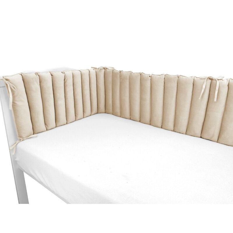 Aparatoare pentru patut, MimiNu, Tip panou, Pentru patut, Lungime 180 cm, Din catifea, Nugat Aparatoare pentru patut, MimiNu, Tip panou, Pentru patut, Lungime 180 cm, Din catifea, Nugat