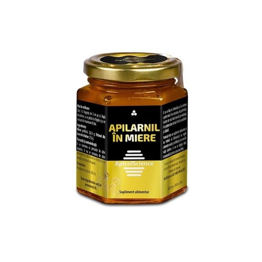 Apilarnil in miere, 200 ml, ApicolScience Apilarnil in miere, 200 ml, ApicolScience