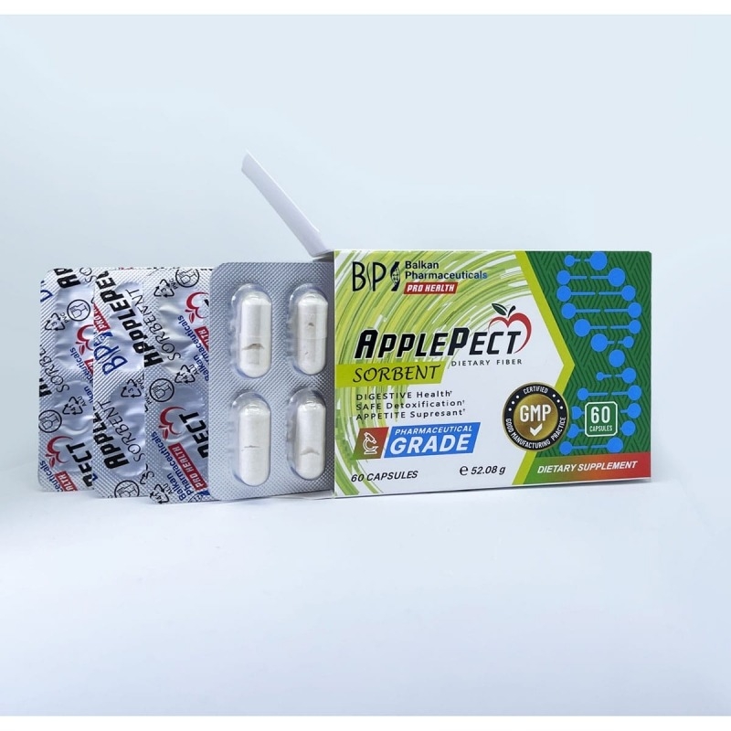 ApplePect Sorbent, 60 capsule, Balkan Pharmaceuticals