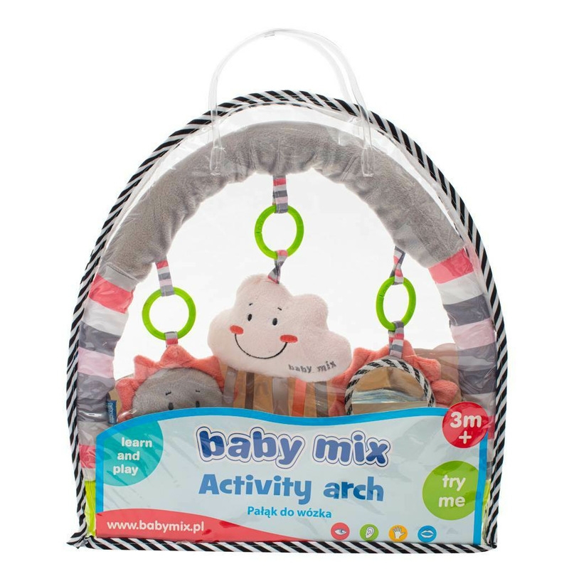 Baby Mix - Arcada universala cu jucarii din plus, pentru landou, carucior,sscaun de masa, patut, Cloud Baby Mix - Arcada universala cu jucarii din plus, pentru landou, carucior,sscaun de masa, patut, Cloud
