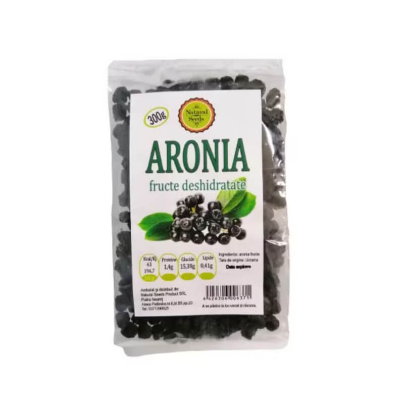 Aronia fructe, 300 g, Natural Seeds Aronia fructe, 300 g, Natural Seeds