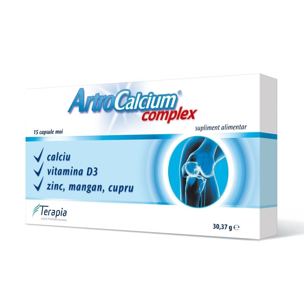 ArtroCalcium Complex, 15 capsule, Terapia ArtroCalcium Complex, 15 capsule, Terapia