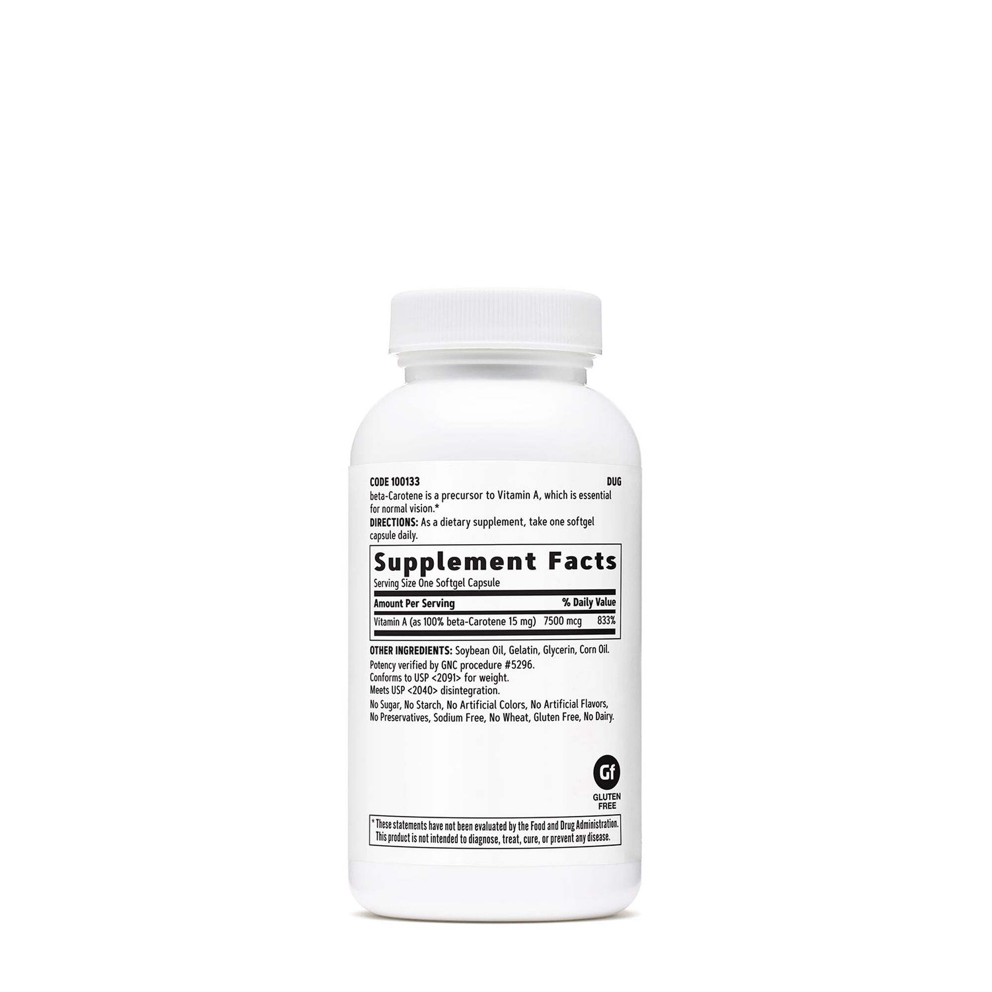 Beta-caroten 15 mg, 360 capsule, GNC Beta-caroten 15 mg, 360 capsule, GNC