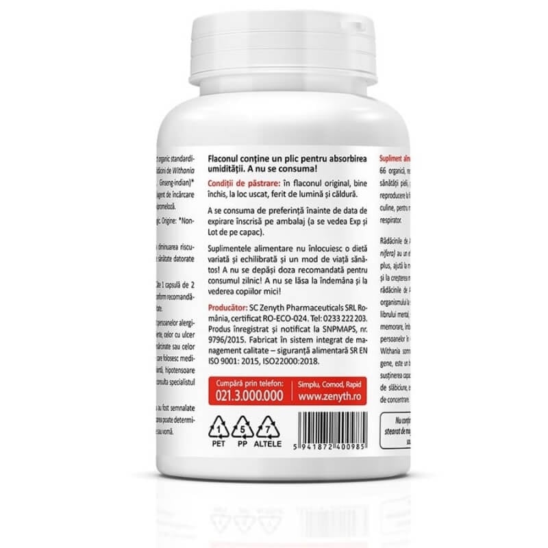 Ashwaghanda KSM-66 300 mg, 60 capsule, Zenyth Ashwaghanda KSM-66 300 mg, 60 capsule, Zenyth