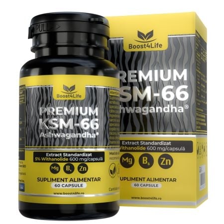 Ashwagandha KSM-66 Premium, 60 capsule, Boost4Life Ashwagandha KSM-66 Premium, 60 capsule, Boost4Life