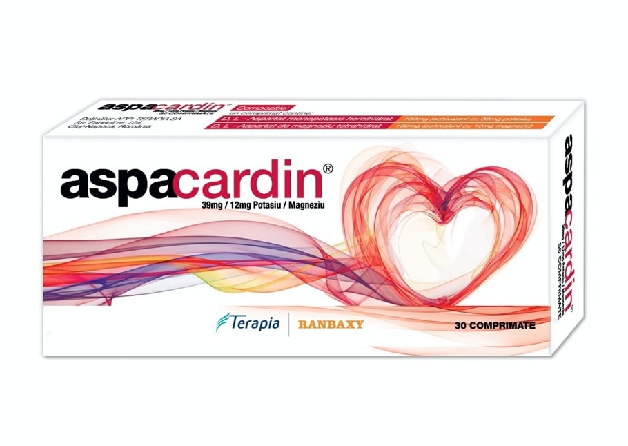Aspacardin, 39 mg/12, 30 comprimate, Terapia Aspacardin, 39 mg/12, 30 comprimate, Terapia
