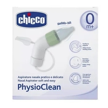 Aspirator nazal PhysioClean + 0 luni, 1 bucata, Chicco Aspirator nazal PhysioClean + 0 luni, 1 bucata, Chicco