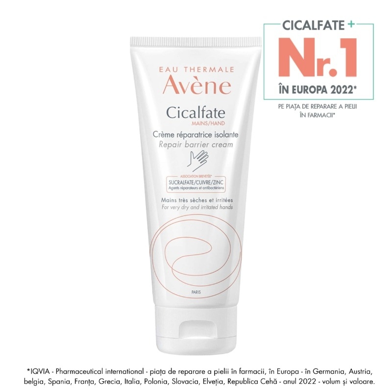 Cicalfate crema de maini reparatoare, 100ml, Avene Cicalfate crema de maini reparatoare, 100ml, Avene