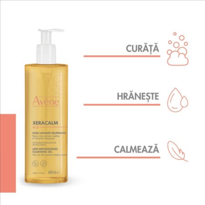 Xeracalm A.D. ulei de curatare, 400ml, Avene Xeracalm A.D. ulei de curatare, 400ml, Avene