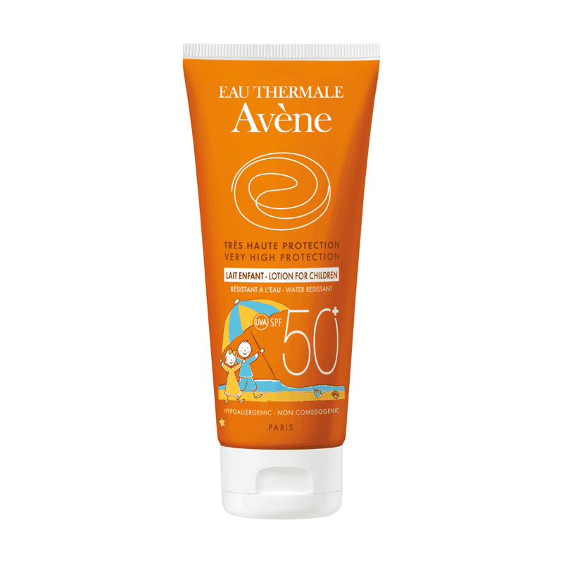 Lapte fotoprotectie copii fara urme albe SPF 50+, 100ml, Avene Lapte fotoprotectie copii fara urme albe SPF 50+, 100ml, Avene