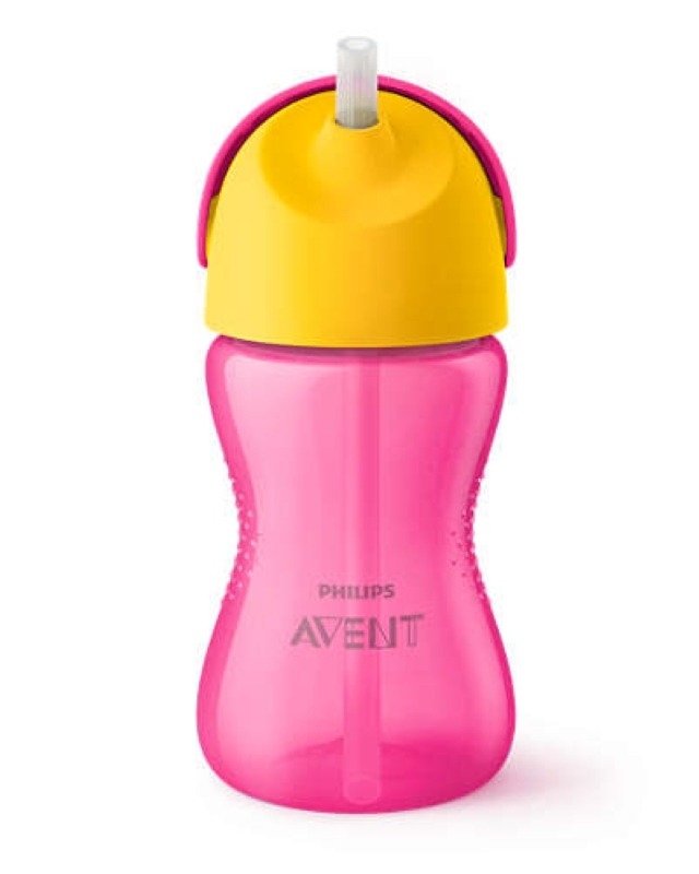 Cana cu pai +12 luni pentru fete SCF798/02, 300ml, Avent Cana cu pai +12 luni pentru fete SCF798/02, 300ml, Avent