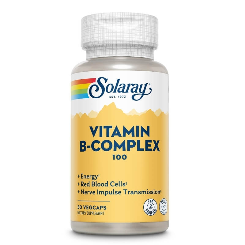 B-Complex 100 Solaray, 50 capsule, Secom B-Complex 100 Solaray, 50 capsule, Secom