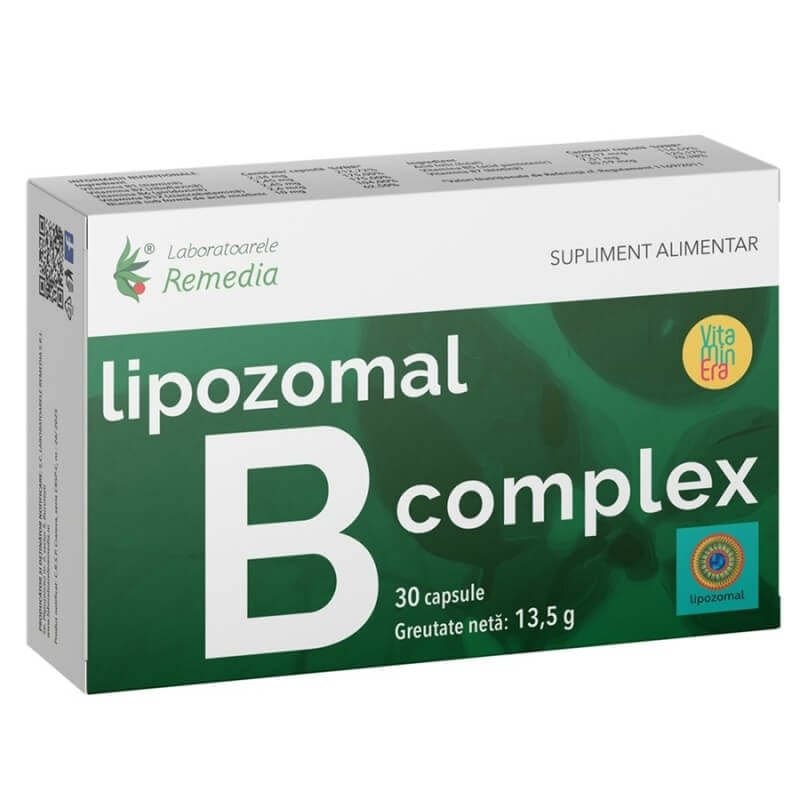 B Complex lipozomal, 30 capsule, Remedia B Complex lipozomal, 30 capsule, Remedia