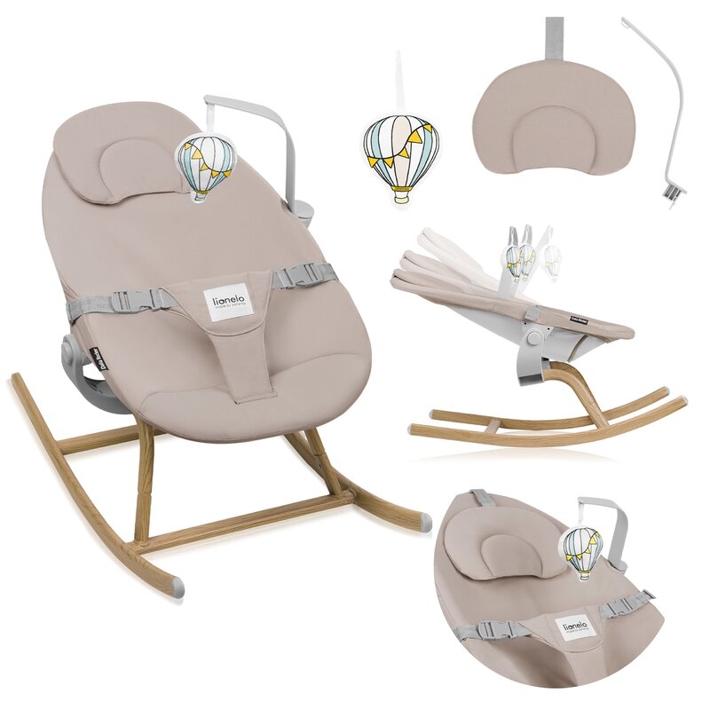 Balansoar, Lionelo, Dalia, 4 in 1, Inaltime reglabila in 2 pozitii, Cu husa detasabila, Cu bara de jucarii, Pana la 9 kg, Bej Balansoar, Lionelo, Dalia, 4 in 1, Inaltime reglabila in 2 pozitii, Cu husa detasabila, Cu bara de jucarii, Pana la 9 kg, Bej