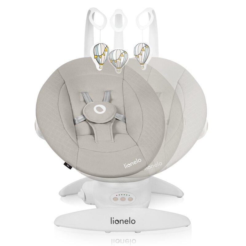 Balansoar, Lionelo, Iris, 2 in 1, Rotire 360 grade, Electric, Cu 3 moduri de leganare, Cu 5 trepte de viteza, Cu 3 pozitii de inclinare, 12 melodii, Silentios, Pana la 9 kg, Bej Balansoar, Lionelo, Iris, 2 in 1, Rotire 360 grade, Electric, Cu 3 moduri de leganare, Cu 5 trepte de viteza, Cu 3 pozitii de inclinare, 12 melodii, Silentios, Pana la 9 kg, Bej