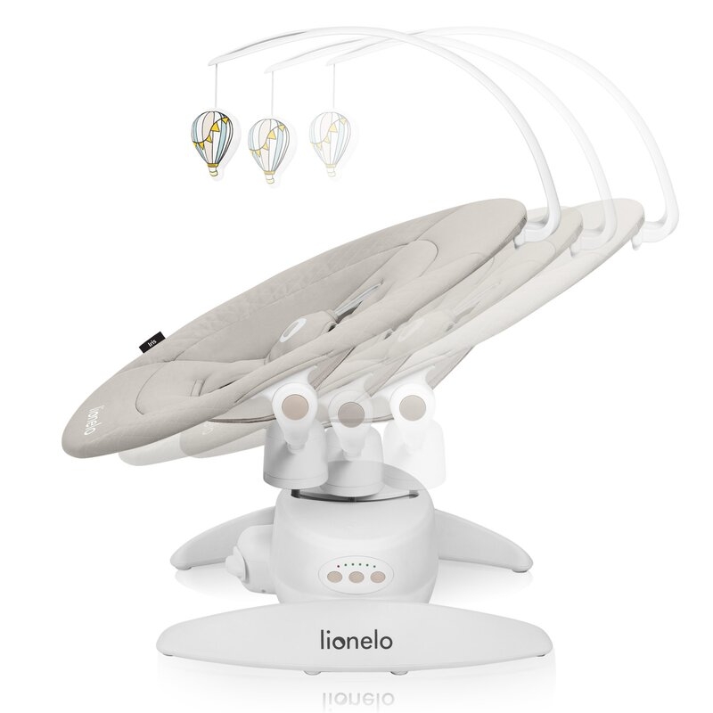 Balansoar, Lionelo, Iris, 2 in 1, Rotire 360 grade, Electric, Cu 3 moduri de leganare, Cu 5 trepte de viteza, Cu 3 pozitii de inclinare, 12 melodii, Silentios, Pana la 9 kg, Bej Balansoar, Lionelo, Iris, 2 in 1, Rotire 360 grade, Electric, Cu 3 moduri de leganare, Cu 5 trepte de viteza, Cu 3 pozitii de inclinare, 12 melodii, Silentios, Pana la 9 kg, Bej