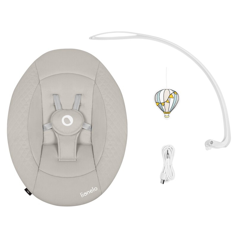 Balansoar, Lionelo, Iris, 2 in 1, Rotire 360 grade, Electric, Cu 3 moduri de leganare, Cu 5 trepte de viteza, Cu 3 pozitii de inclinare, 12 melodii, Silentios, Pana la 9 kg, Bej Balansoar, Lionelo, Iris, 2 in 1, Rotire 360 grade, Electric, Cu 3 moduri de leganare, Cu 5 trepte de viteza, Cu 3 pozitii de inclinare, 12 melodii, Silentios, Pana la 9 kg, Bej