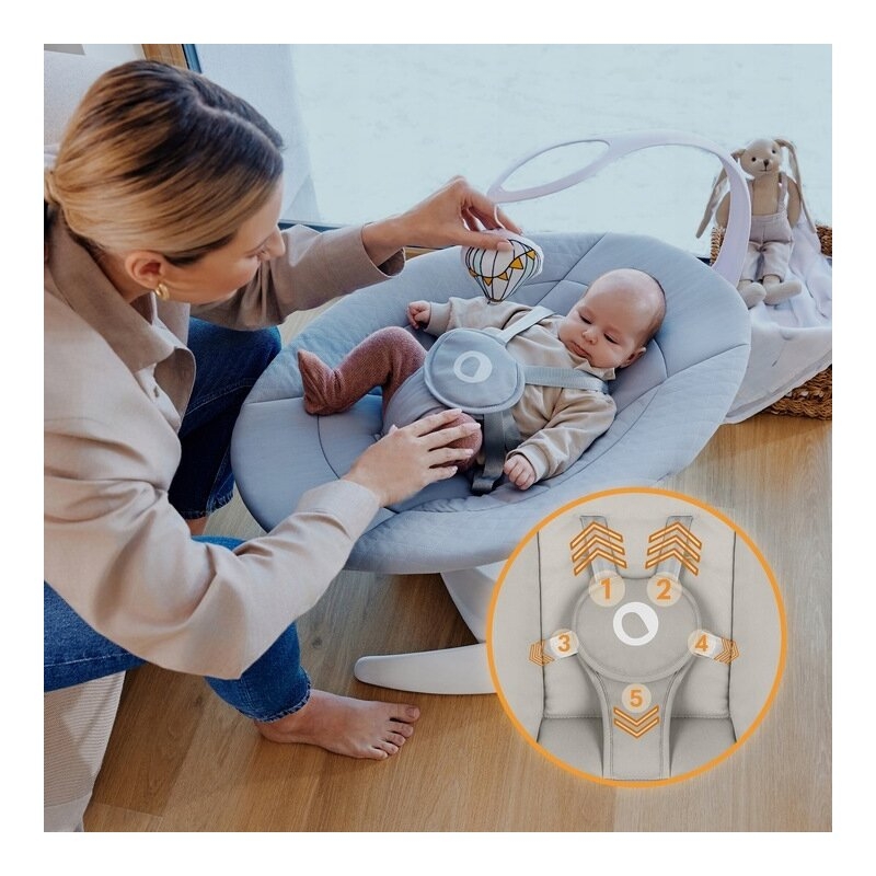 Balansoar, Lionelo, Iris, 2 in 1, Rotire 360 grade, Electric, Cu 3 moduri de leganare, Cu 5 trepte de viteza, Cu 3 pozitii de inclinare, 12 melodii, Silentios, Pana la 9 kg, Bej Balansoar, Lionelo, Iris, 2 in 1, Rotire 360 grade, Electric, Cu 3 moduri de leganare, Cu 5 trepte de viteza, Cu 3 pozitii de inclinare, 12 melodii, Silentios, Pana la 9 kg, Bej