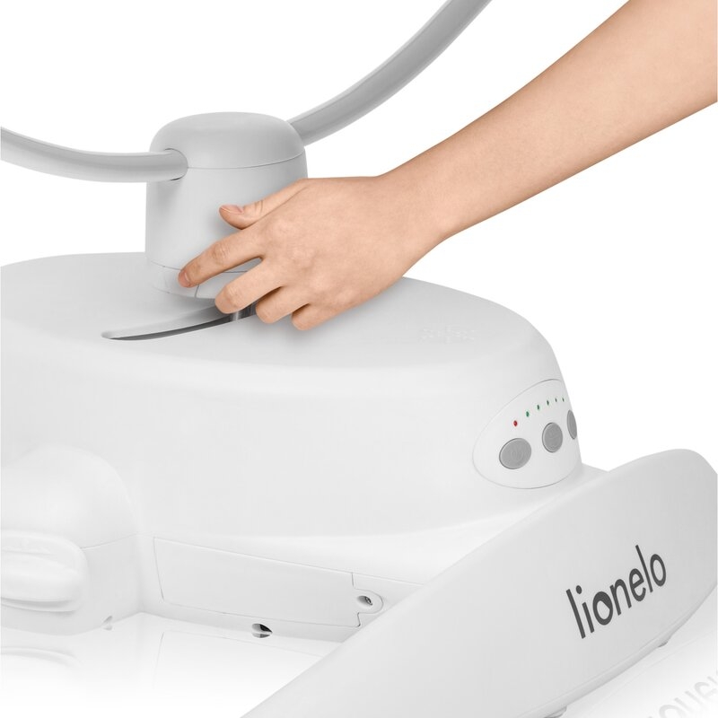 Balansoar, Lionelo, Iris, 2 in 1, Rotire 360 grade, Electric, Cu 3 moduri de leganare, Cu 5 trepte de viteza, Cu 3 pozitii de inclinare, Pana la 9 kg, Gri Balansoar, Lionelo, Iris, 2 in 1, Rotire 360 grade, Electric, Cu 3 moduri de leganare, Cu 5 trepte de viteza, Cu 3 pozitii de inclinare, Pana la 9 kg, Gri