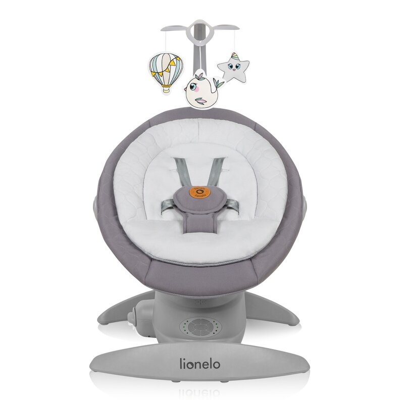 Balansoar, Lionelo, Mell, 2 in 1, Rotire 360 grade, Electric, Cu 3 moduri de leganare, Cu 5 trepte de viteza, Cu 3 pozitii de inclinare, Cu timer, 12 melodii si 2 sunete ale naturii, Pana la 9 kg, Gri Balansoar, Lionelo, Mell, 2 in 1, Rotire 360 grade, Electric, Cu 3 moduri de leganare, Cu 5 trepte de viteza, Cu 3 pozitii de inclinare, Cu timer, 12 melodii si 2 sunete ale naturii, Pana la 9 kg, Gri