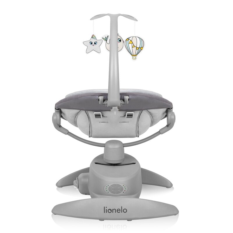 Balansoar, Lionelo, Mell, 2 in 1, Rotire 360 grade, Electric, Cu 3 moduri de leganare, Cu 5 trepte de viteza, Cu 3 pozitii de inclinare, Cu timer, 12 melodii si 2 sunete ale naturii, Pana la 9 kg, Gri Balansoar, Lionelo, Mell, 2 in 1, Rotire 360 grade, Electric, Cu 3 moduri de leganare, Cu 5 trepte de viteza, Cu 3 pozitii de inclinare, Cu timer, 12 melodii si 2 sunete ale naturii, Pana la 9 kg, Gri
