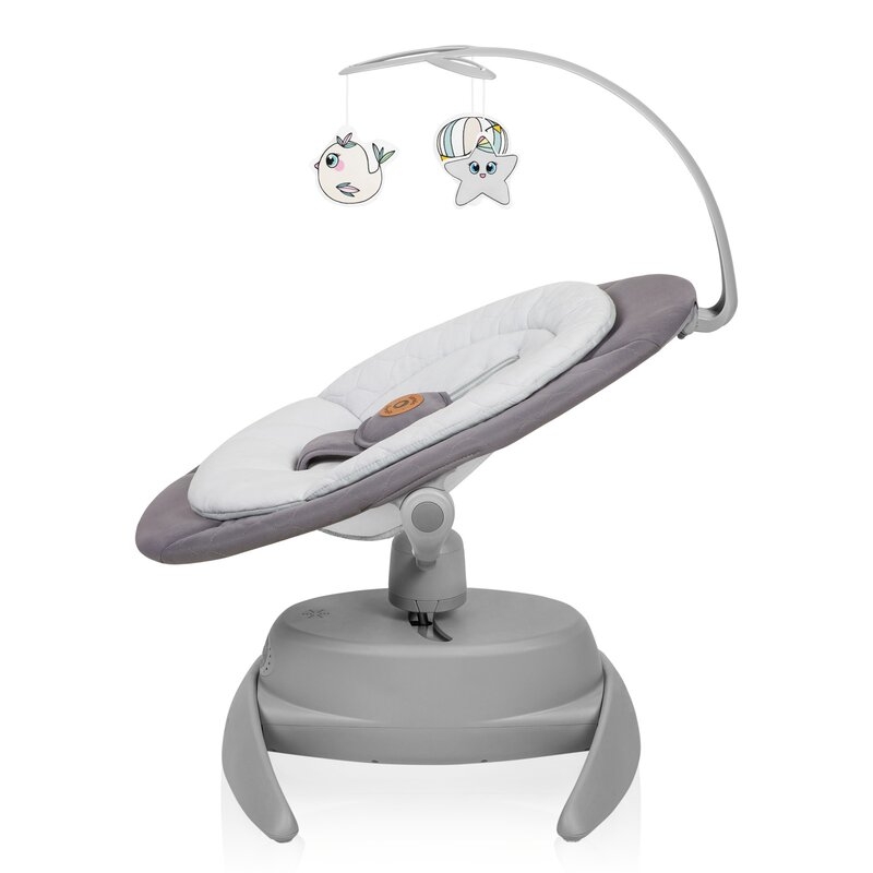 Balansoar, Lionelo, Mell, 2 in 1, Rotire 360 grade, Electric, Cu 3 moduri de leganare, Cu 5 trepte de viteza, Cu 3 pozitii de inclinare, Cu timer, 12 melodii si 2 sunete ale naturii, Pana la 9 kg, Gri Balansoar, Lionelo, Mell, 2 in 1, Rotire 360 grade, Electric, Cu 3 moduri de leganare, Cu 5 trepte de viteza, Cu 3 pozitii de inclinare, Cu timer, 12 melodii si 2 sunete ale naturii, Pana la 9 kg, Gri
