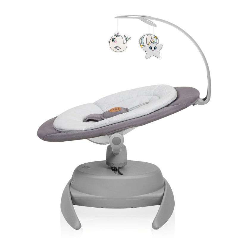 Balansoar, Lionelo, Mell, 2 in 1, Rotire 360 grade, Electric, Cu 3 moduri de leganare, Cu 5 trepte de viteza, Cu 3 pozitii de inclinare, Cu timer, 12 melodii si 2 sunete ale naturii, Pana la 9 kg, Gri Balansoar, Lionelo, Mell, 2 in 1, Rotire 360 grade, Electric, Cu 3 moduri de leganare, Cu 5 trepte de viteza, Cu 3 pozitii de inclinare, Cu timer, 12 melodii si 2 sunete ale naturii, Pana la 9 kg, Gri