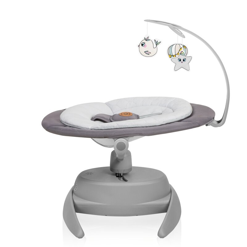 Balansoar, Lionelo, Mell, 2 in 1, Rotire 360 grade, Electric, Cu 3 moduri de leganare, Cu 5 trepte de viteza, Cu 3 pozitii de inclinare, Cu timer, 12 melodii si 2 sunete ale naturii, Pana la 9 kg, Gri Balansoar, Lionelo, Mell, 2 in 1, Rotire 360 grade, Electric, Cu 3 moduri de leganare, Cu 5 trepte de viteza, Cu 3 pozitii de inclinare, Cu timer, 12 melodii si 2 sunete ale naturii, Pana la 9 kg, Gri