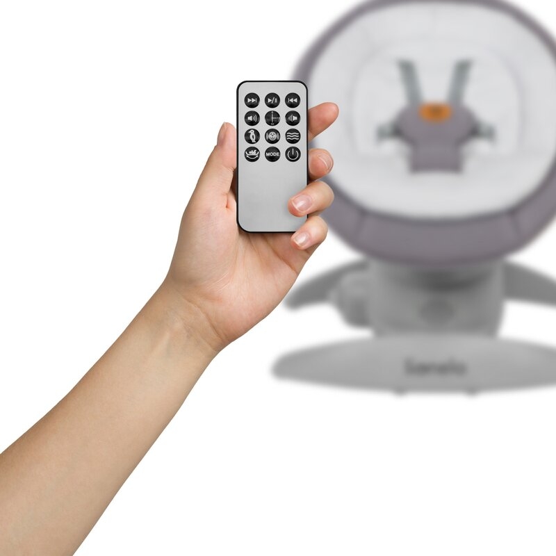 Balansoar, Lionelo, Mell, 2 in 1, Rotire 360 grade, Electric, Cu 3 moduri de leganare, Cu 5 trepte de viteza, Cu 3 pozitii de inclinare, Cu timer, 12 melodii si 2 sunete ale naturii, Pana la 9 kg, Gri Balansoar, Lionelo, Mell, 2 in 1, Rotire 360 grade, Electric, Cu 3 moduri de leganare, Cu 5 trepte de viteza, Cu 3 pozitii de inclinare, Cu timer, 12 melodii si 2 sunete ale naturii, Pana la 9 kg, Gri