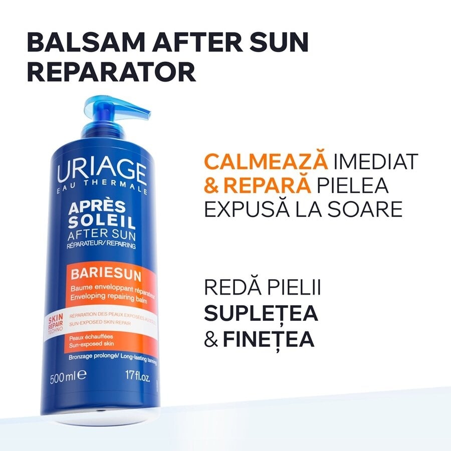 Balsam calmant dupa expunerea la soare Bariesun, 500 ml, Uriage