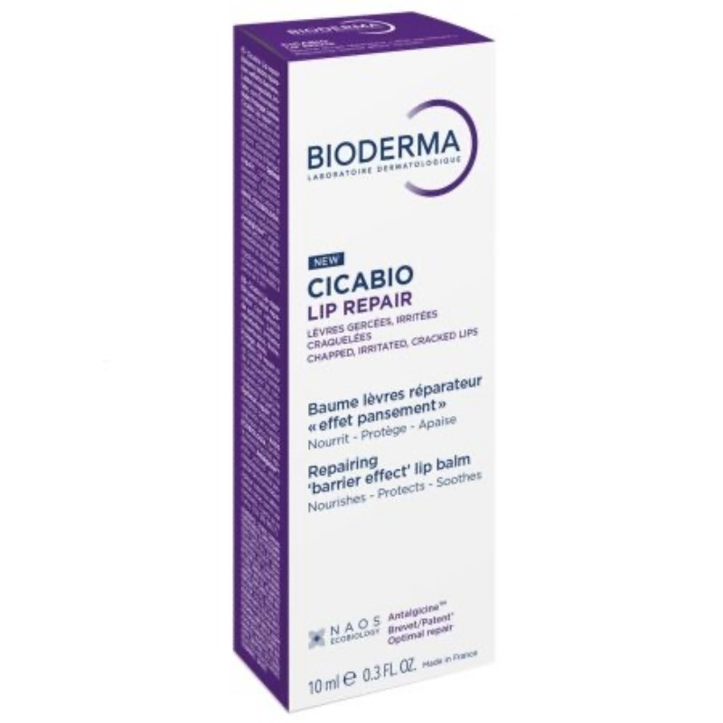 Balsam de buze reparator Cicabio, 10 ml, Bioderma Balsam de buze reparator Cicabio, 10 ml, Bioderma