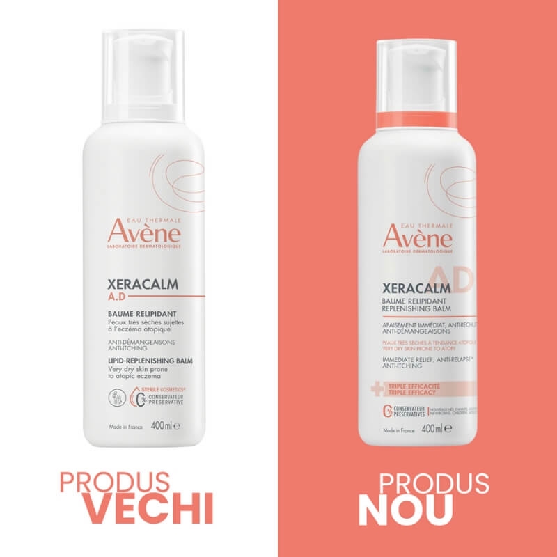 Balsam relipidant pentru pielea uscata predispusa la dermatita atopica sau prurit XeraCalm AD, 400 ml, Avene Balsam relipidant pentru pielea uscata predispusa la dermatita atopica sau prurit XeraCalm AD, 400 ml, Avene