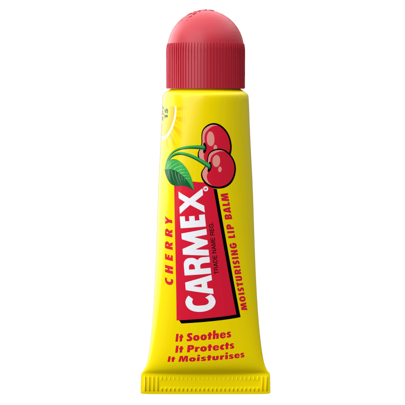 Balsam reparator pentru buze uscate si crapate cu aroma de cherry SPF 15, 10g, Carmex Balsam reparator pentru buze uscate si crapate cu aroma de cherry SPF 15, 10g, Carmex