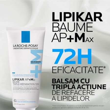 Balsam triplu reparator Lipikar Baume AP+Max, 200 ml, La Roche-Posay Balsam triplu reparator Lipikar Baume AP+Max, 200 ml, La Roche-Posay