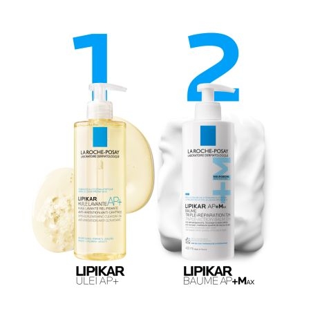 Balsam triplu reparator Lipikar Baume AP+Max, 400 ml, La Roche-Posay Balsam triplu reparator Lipikar Baume AP+Max, 400 ml, La Roche-Posay