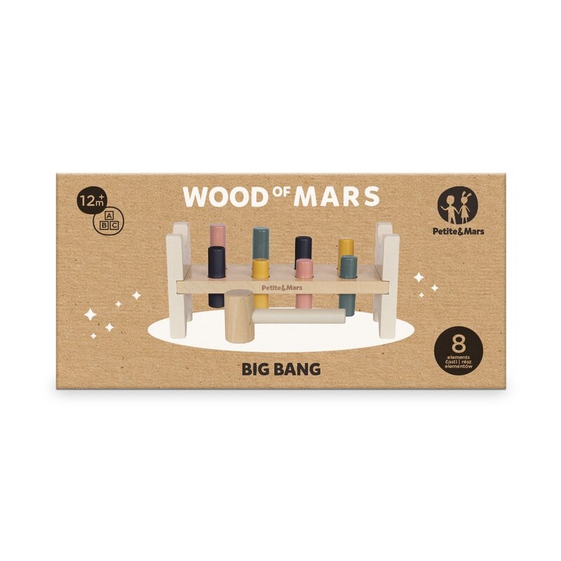 Banc de lucru, Petite&Mars, Big Bang Wood of Mars, 12 luni+, Multicolor Banc de lucru, Petite&Mars, Big Bang Wood of Mars, 12 luni+, Multicolor